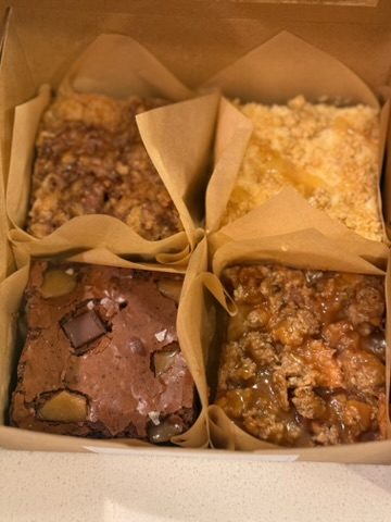 A box of four bars from above